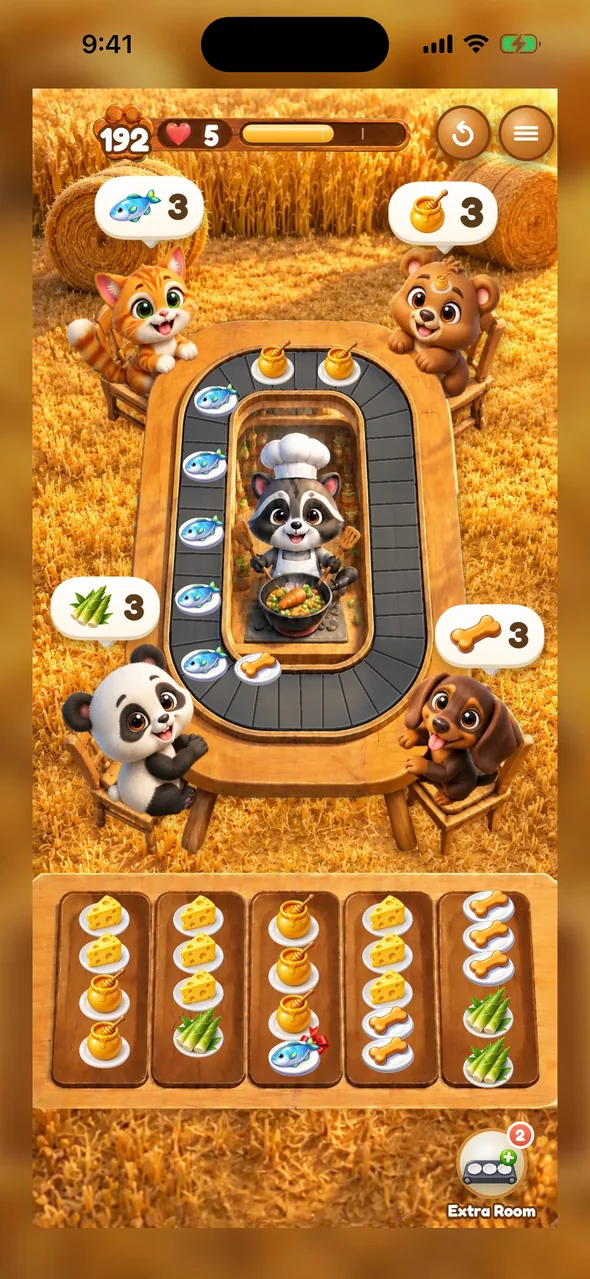 The table in the golden wheat fields